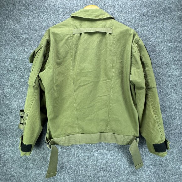 UNM Original Design Green Canvas Tactical Utility Jacket Mens Medium Military - Picture 4 of 12